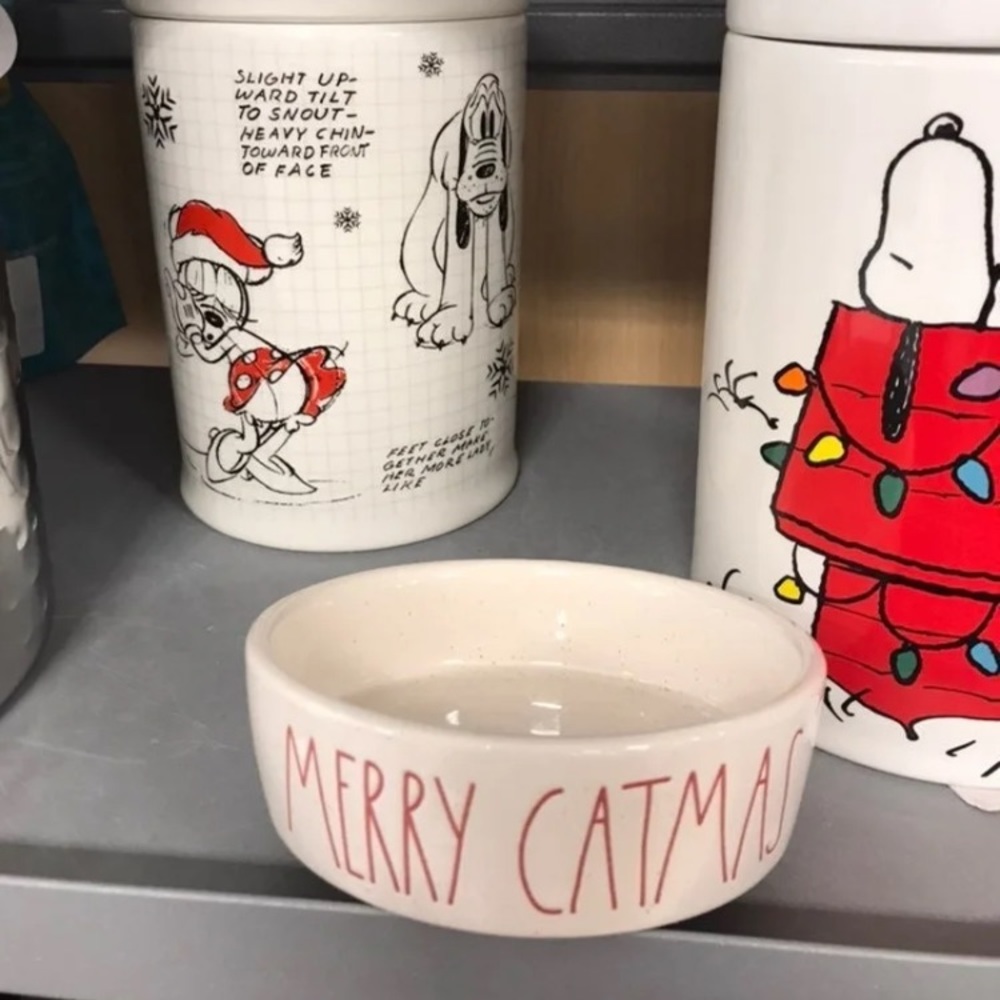 Rae Dunn Christmas Cat Bowl